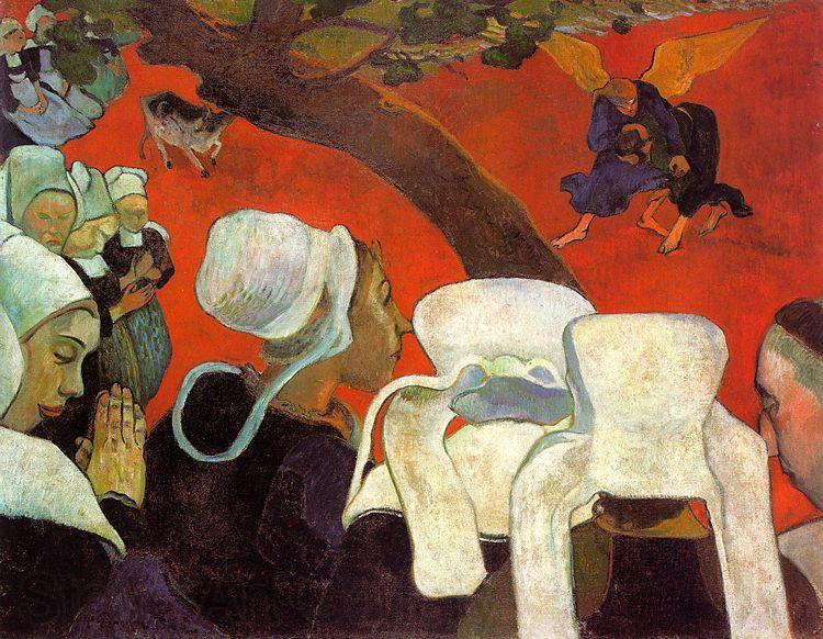 Paul Gauguin The Visitation after the Sermon Norge oil painting art